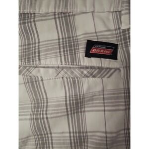 Preppy‎ Grunge Gray Plaid Knee Shorts Sz.42 Men Unisex Relaxed Fit Quick-dry #76